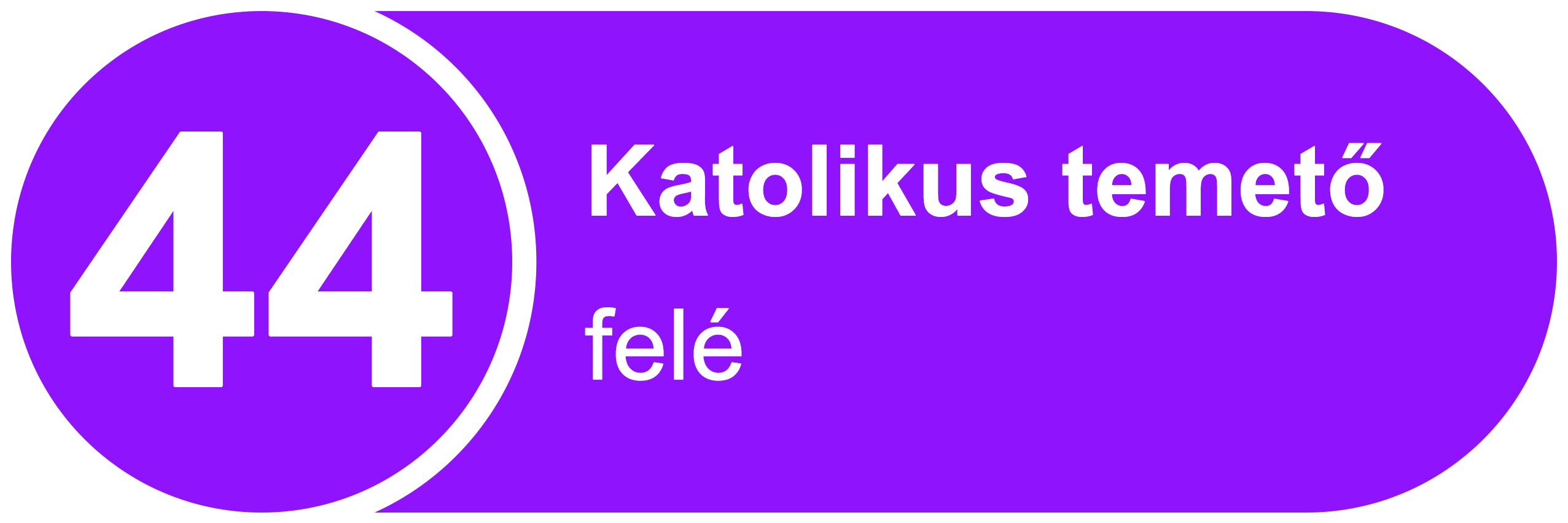 44 Katolikus temető felé