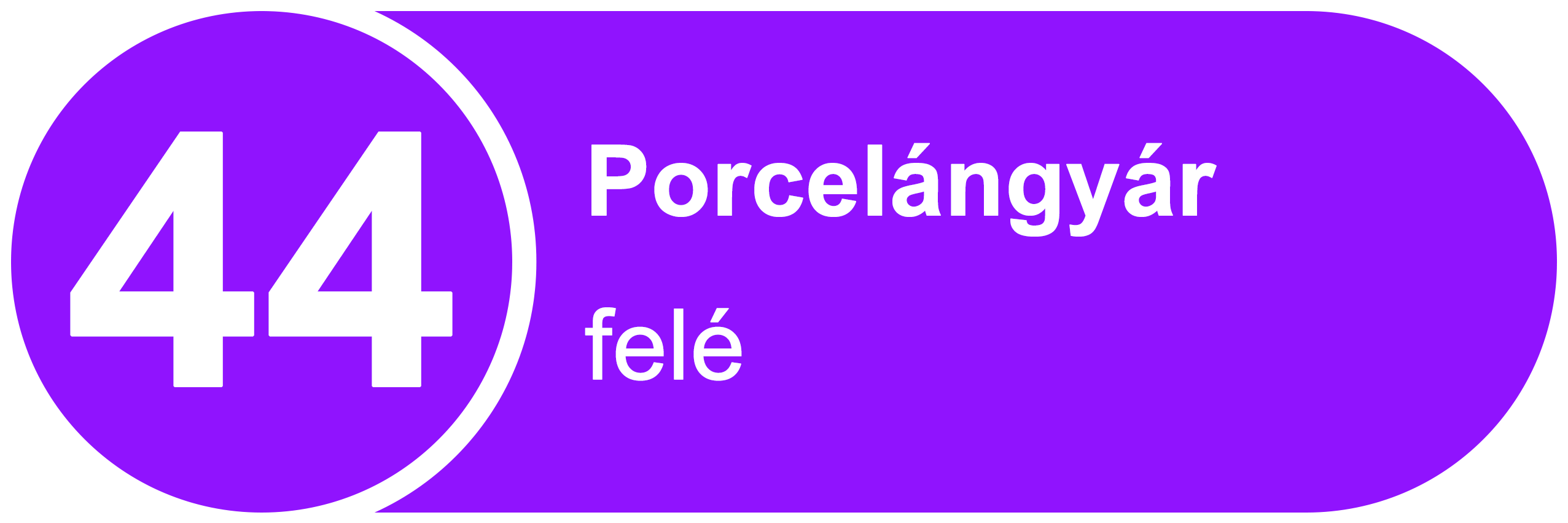 44 Porcelángyár felé