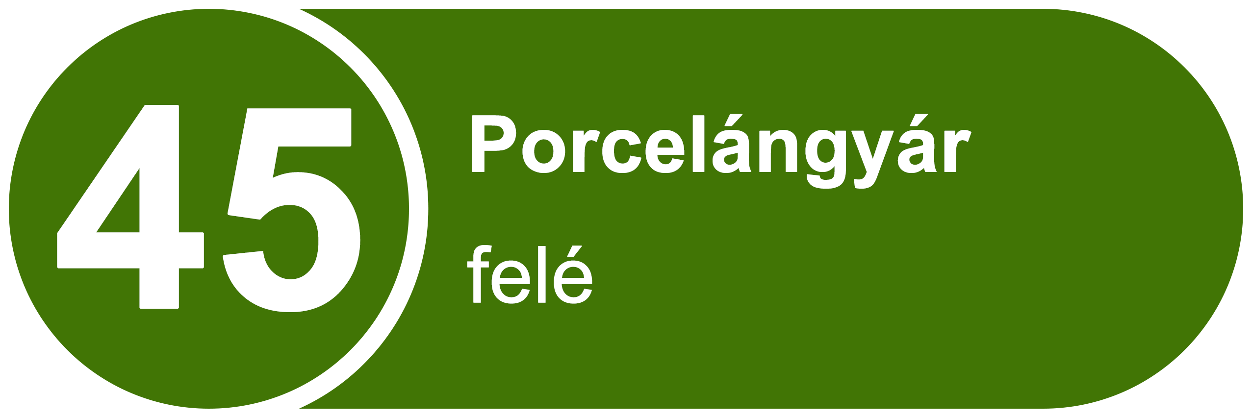 45 Porcelángyár felé